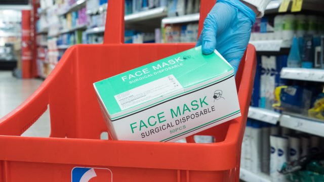 Mascarillas a la venta en Vegalsa-Eroski