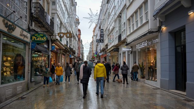 La calle Real de Ferrol.