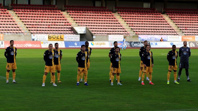 El Deportivo antes de su partido contra el Compostela.