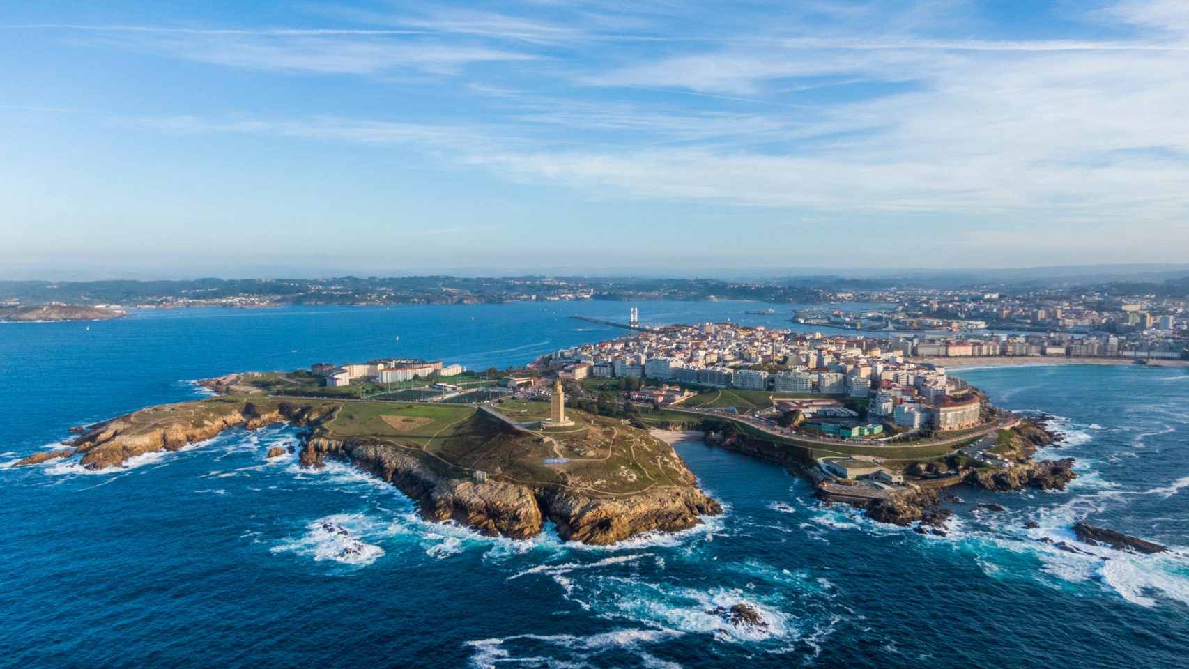 A Coruña desde el aire.