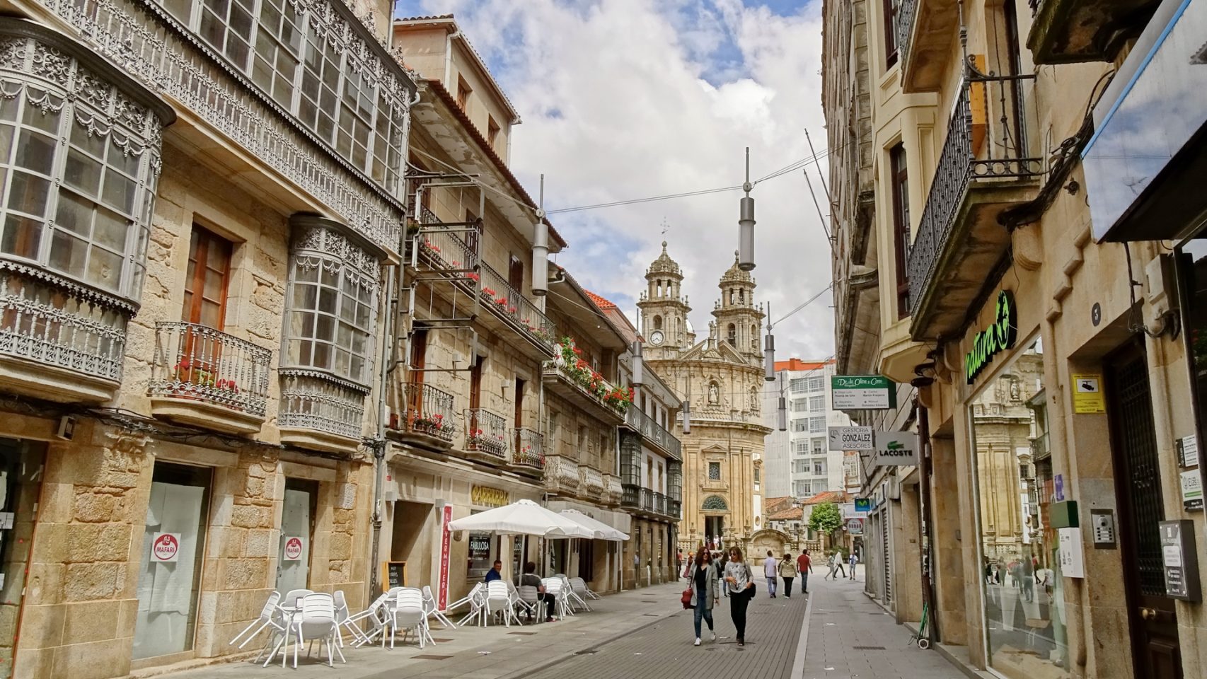 Calle Peregrina en Pontevedra.