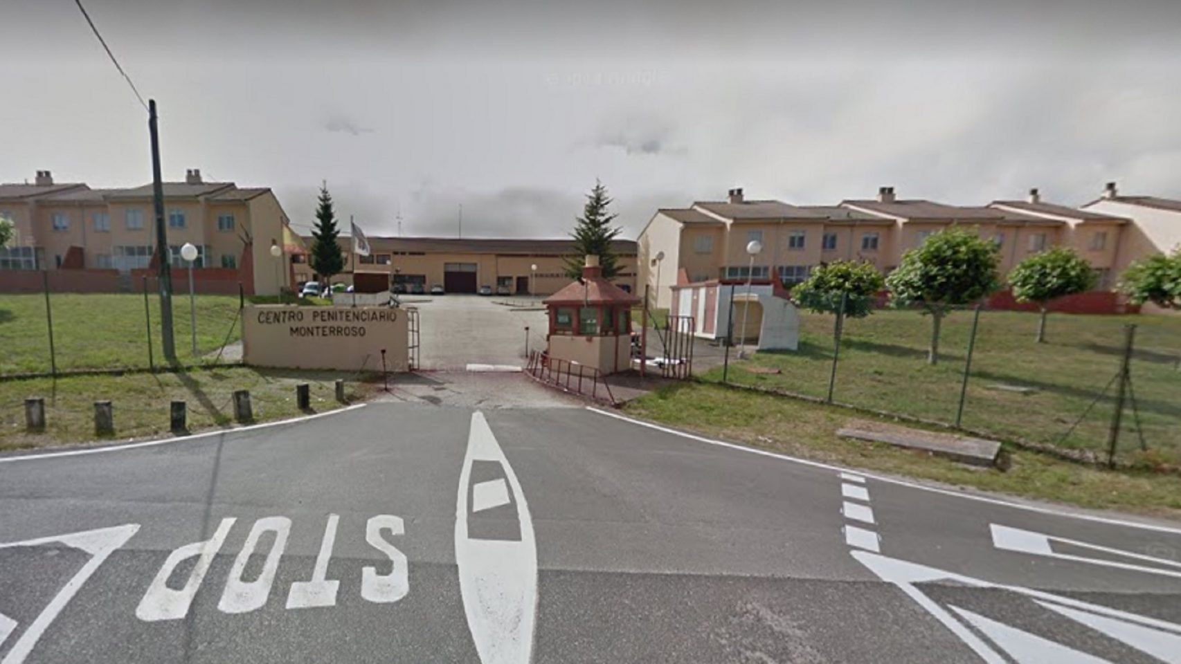 La entrada de la prisión de Monterroso, en la provincia de Lugo.