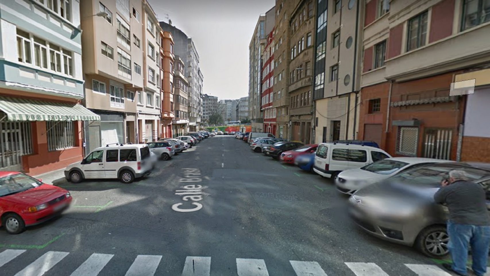 La coruñesa calle Brasil.