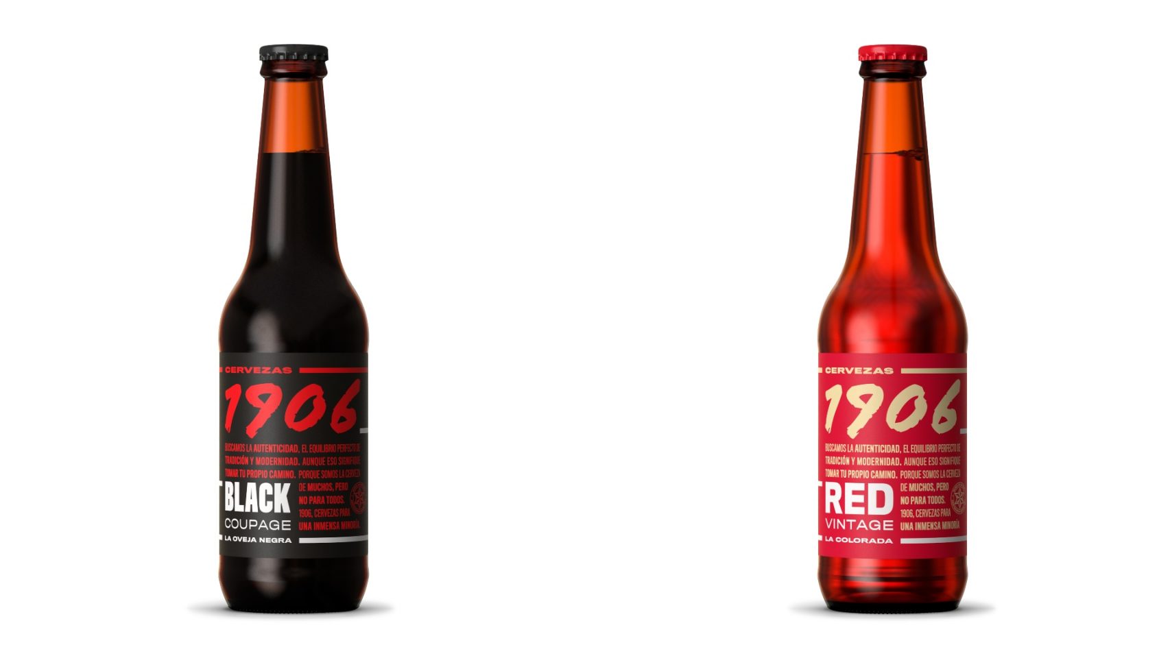 Las cervezas 1906 Black Coupage y 1906 Red Vintage.