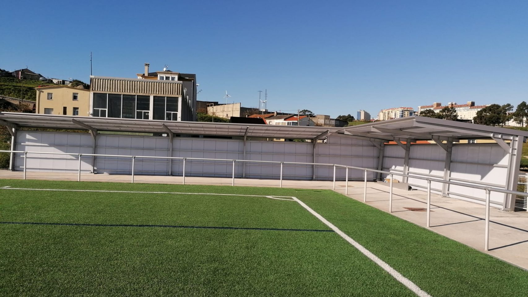 Un campo de fútbol en San Pedro de Visma.