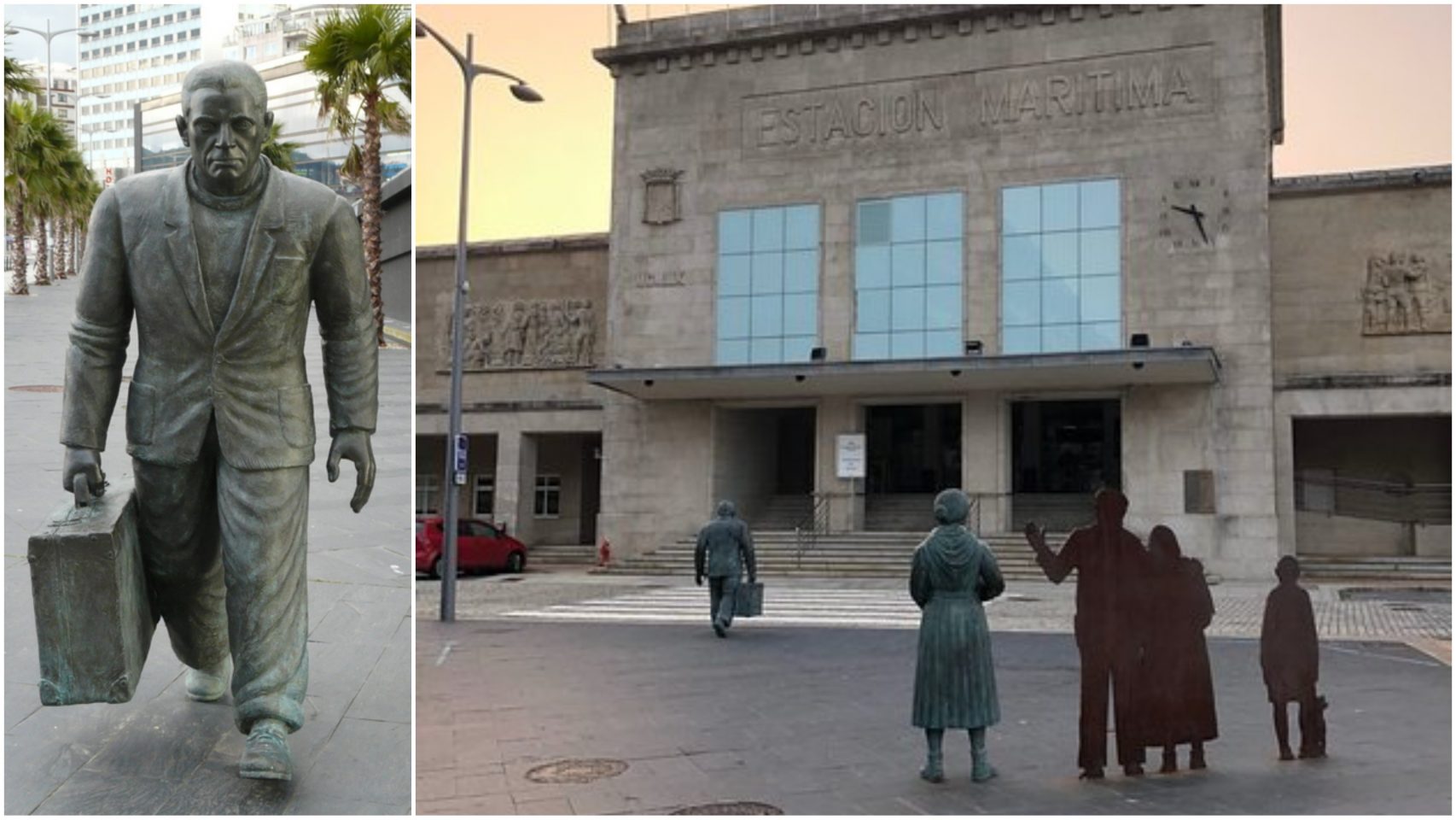 Estatua de Homenaje a la emigración en Vigo