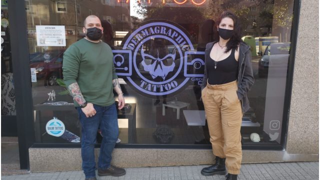 Los responsables de Dermagraphic Tattoo.