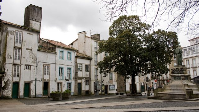 Praza de Mazarelos, en Santiago