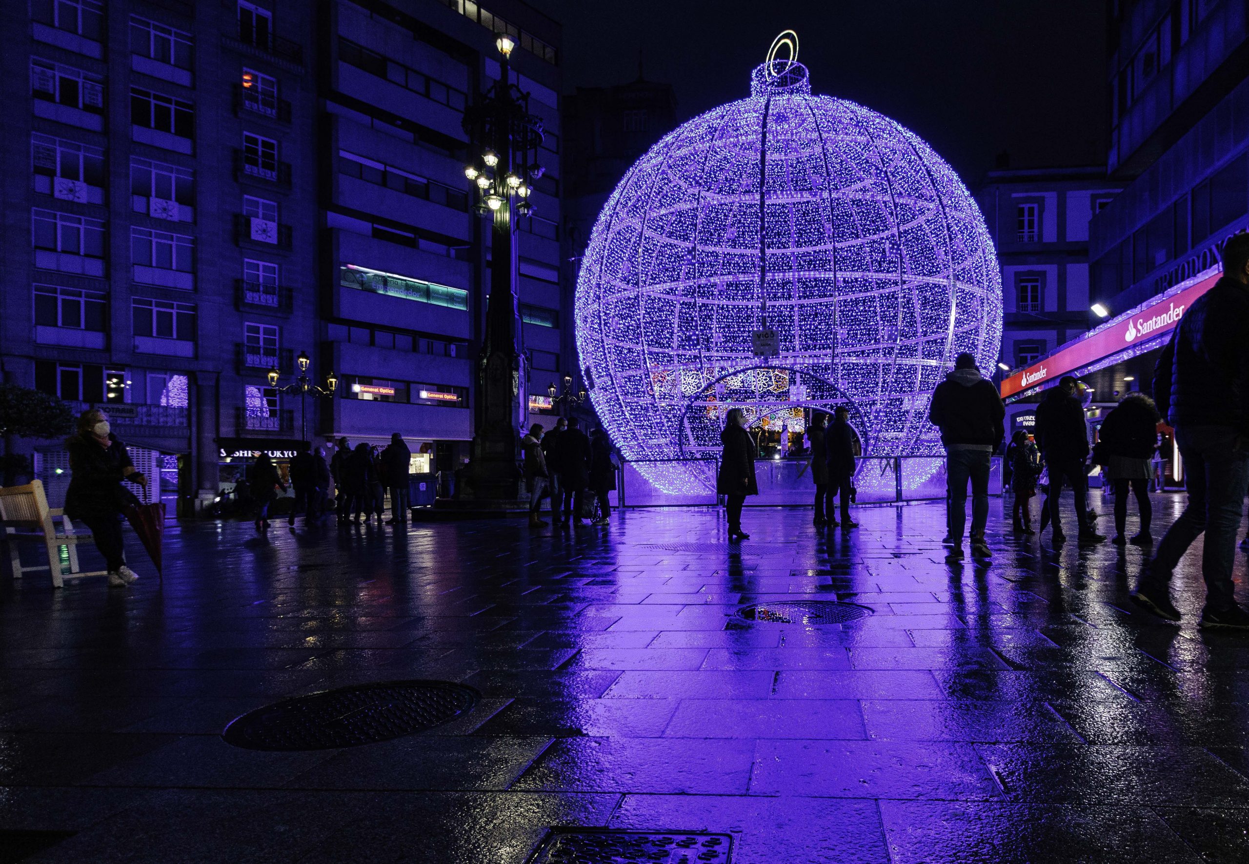 Un recorrido por las luces de Navidad de Vigo