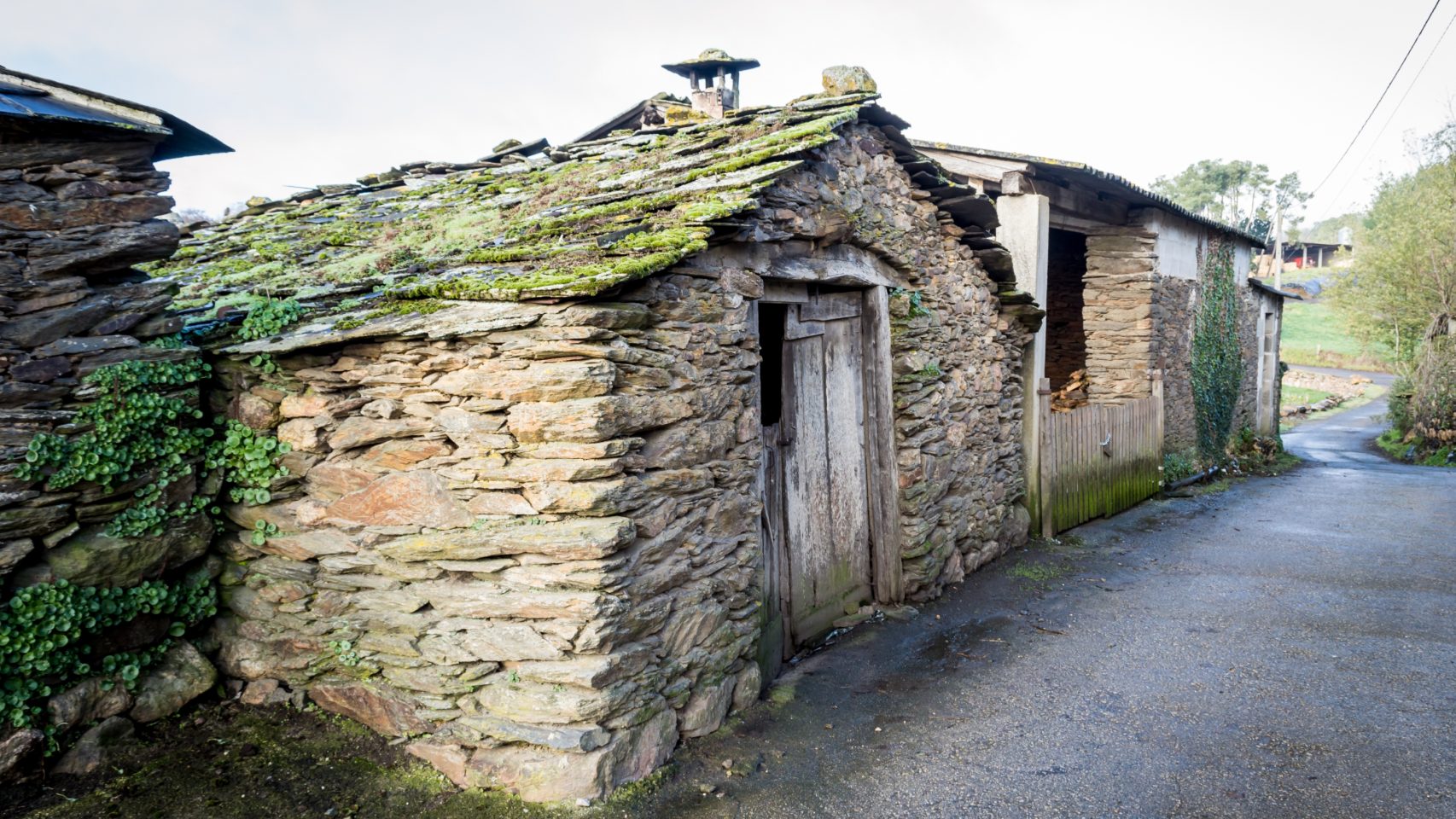 Imagen de archivo de una aldea gallega.