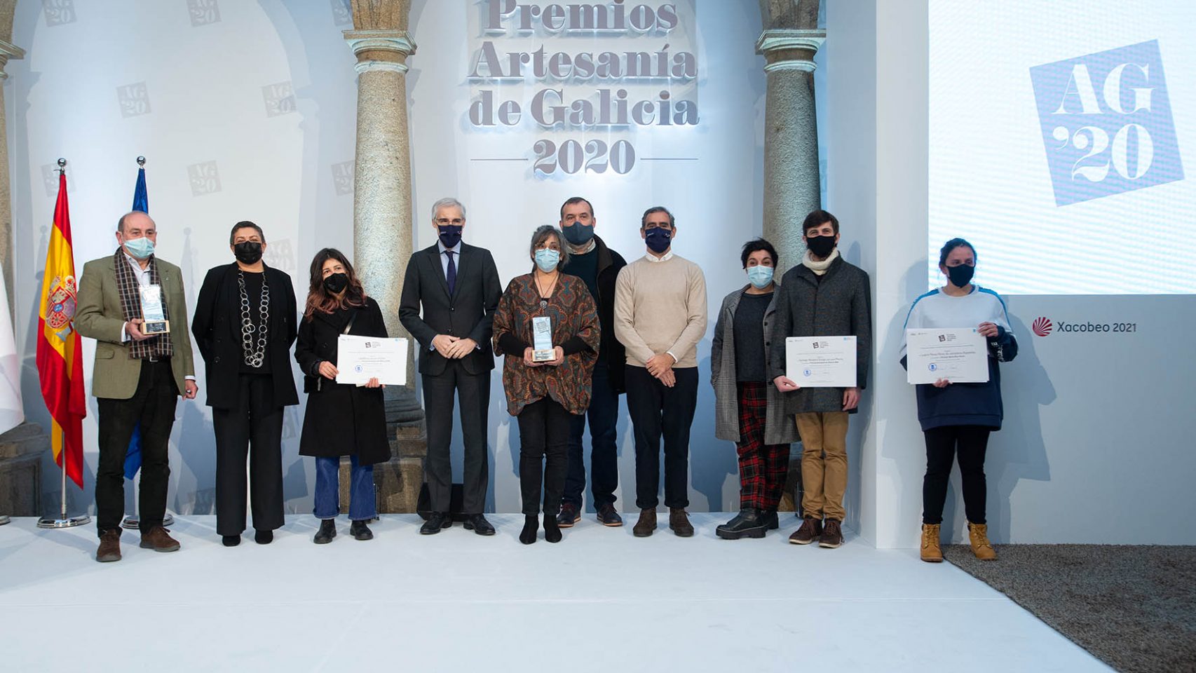 Finalistas y ganadores del Premio Artesania de Galicia
