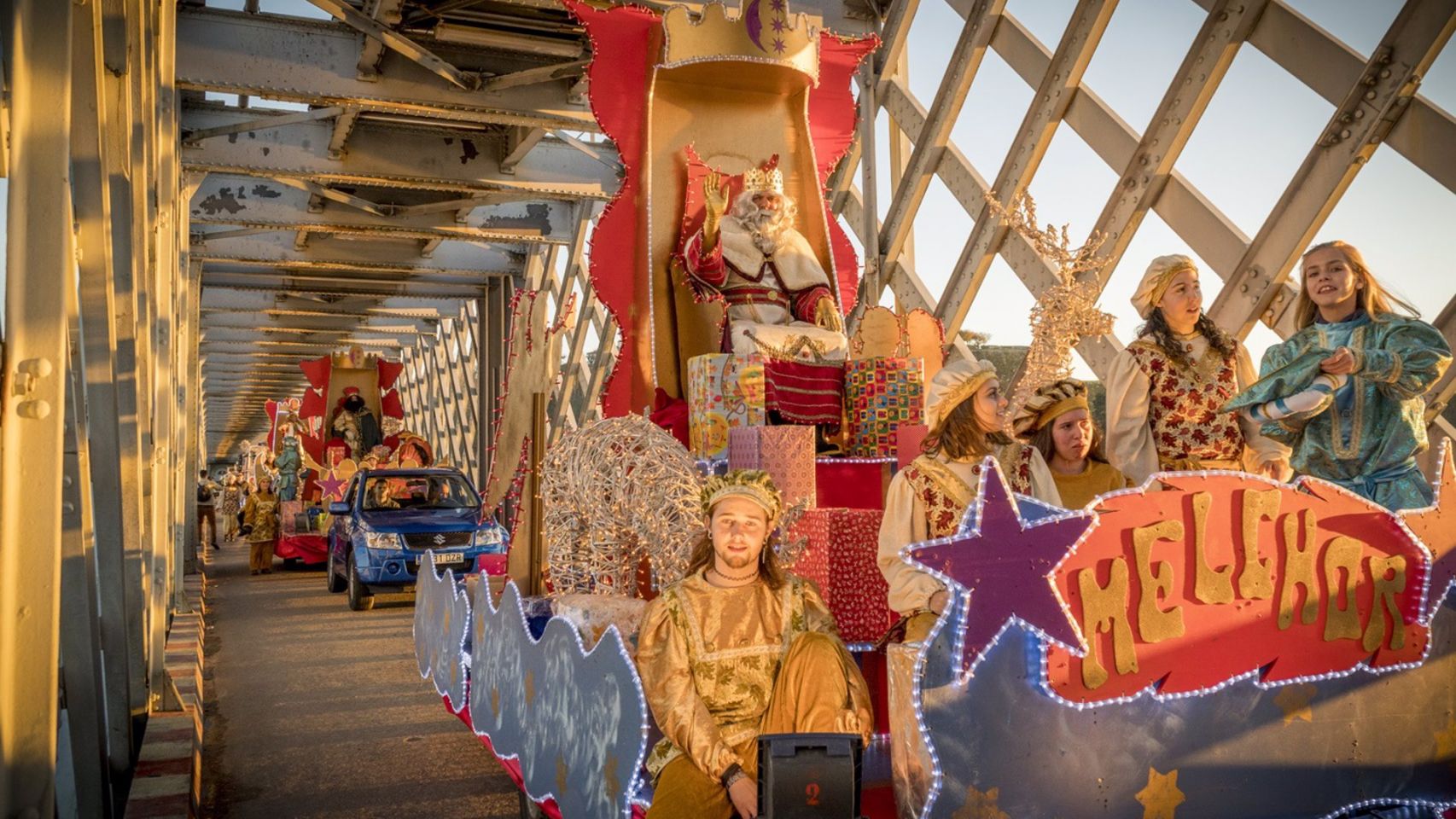 Cabalgata de los Reyes Magos de Tui y Valença do Minho en una imagen de archivo de 2019.