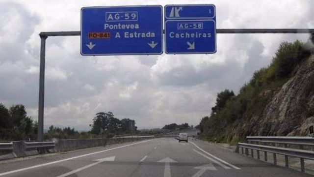 Autovía entre Santiago y A Estrada.