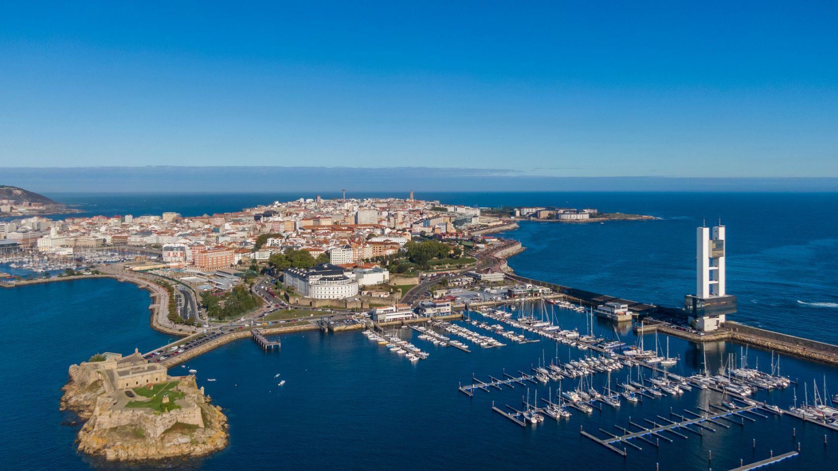 A Coruña desde el cielo.