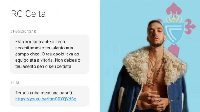 El SMS enviado por el club a los ex-abonados enlazaba con la canción de C Tangana "Tú me dejaste de querer"