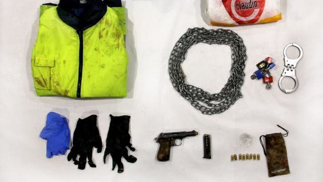 Los objetos que se encontraron en el transcurso de la investigación.