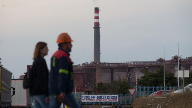 Imagen de la fábrica de Alcoa en San Cibrao (Lugo).