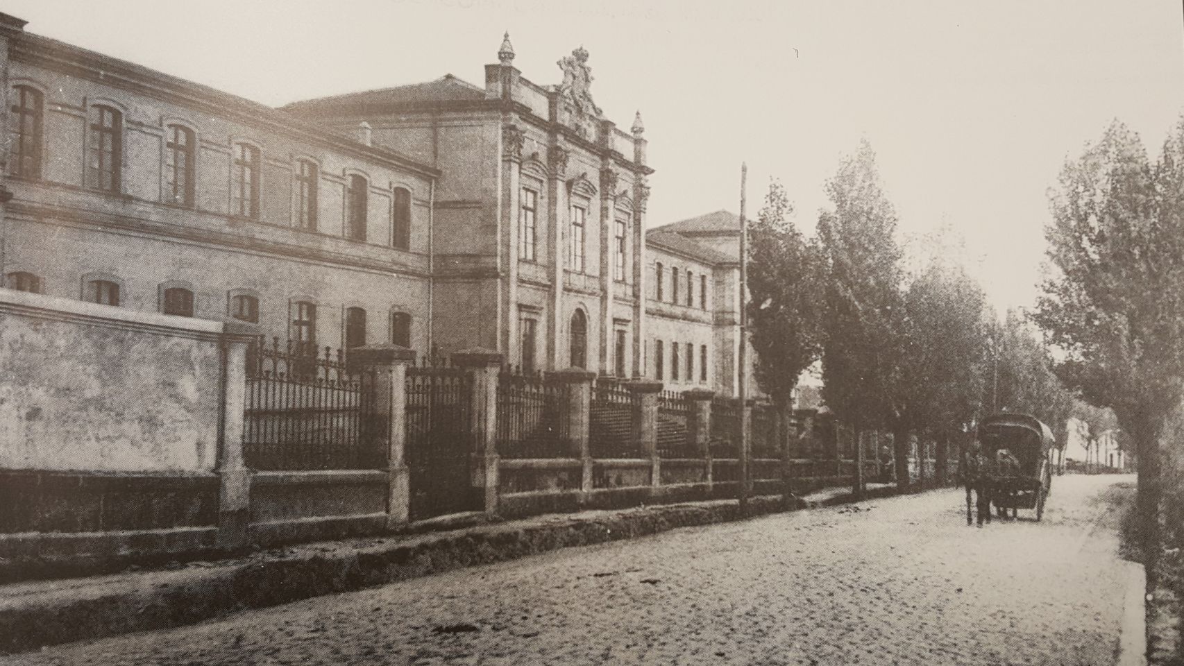El Pazo do Hórreo tras su construcción, en 1915.