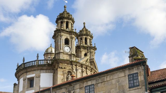 Torres de las iglesia Virgen Peregrina, en Pontevedra.