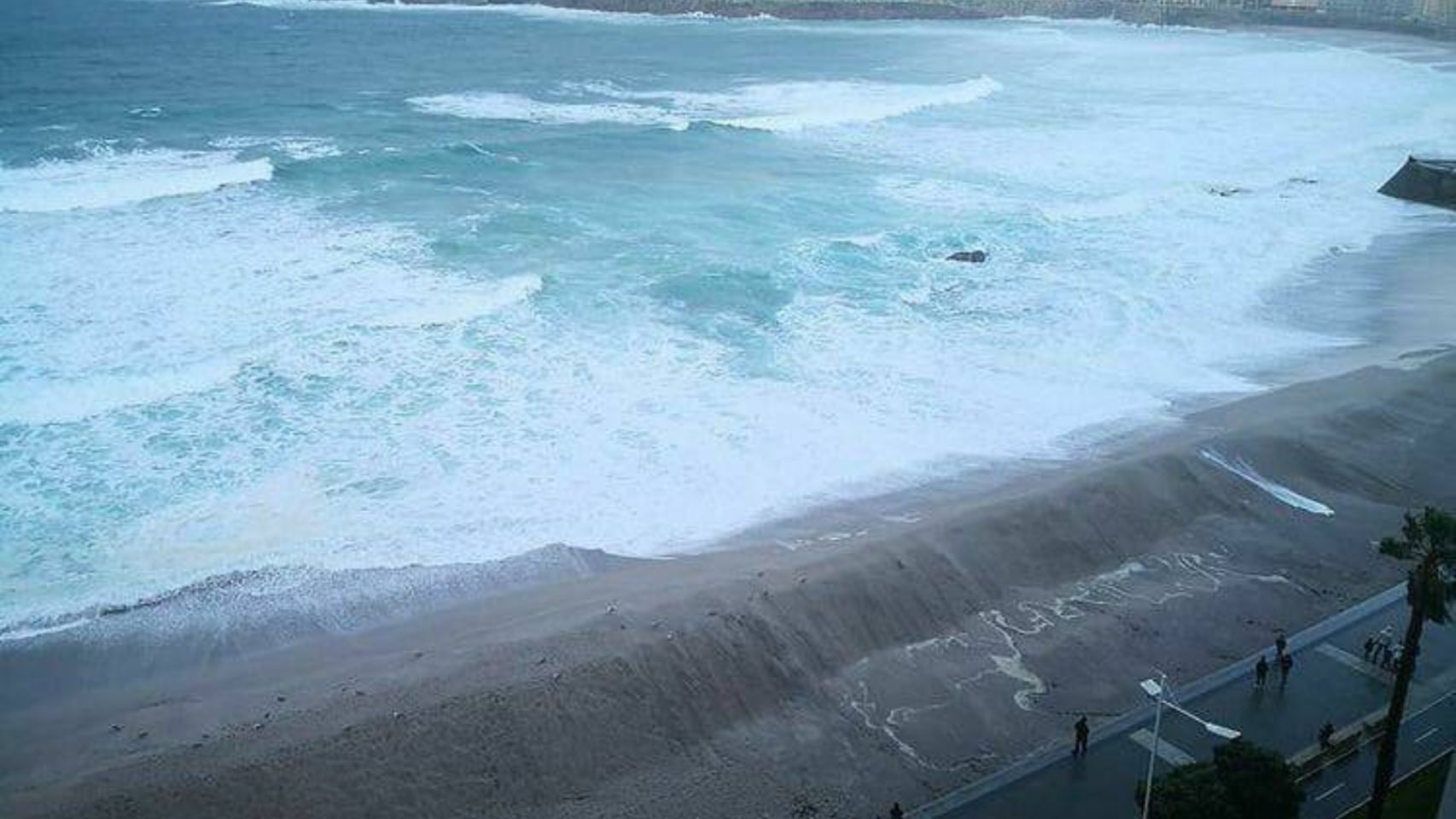Estado del mar esta tarde en A Coruña 