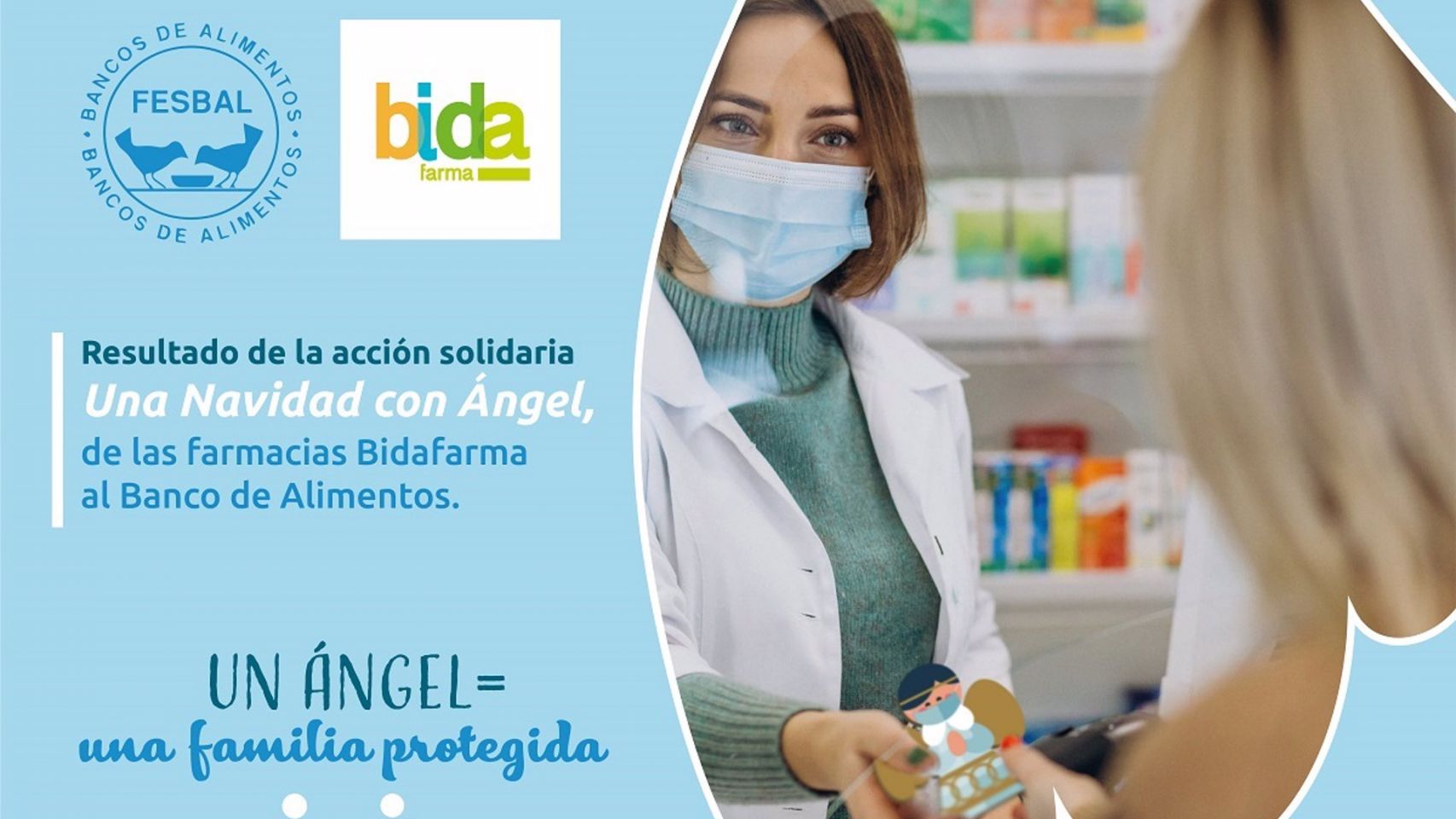 Campaña de las farmacias gallegas para recaudar fondos para los Bancos de Alimentos.