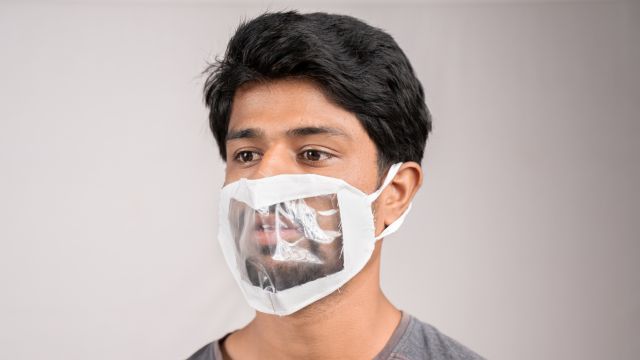 Mascarilla transparente
