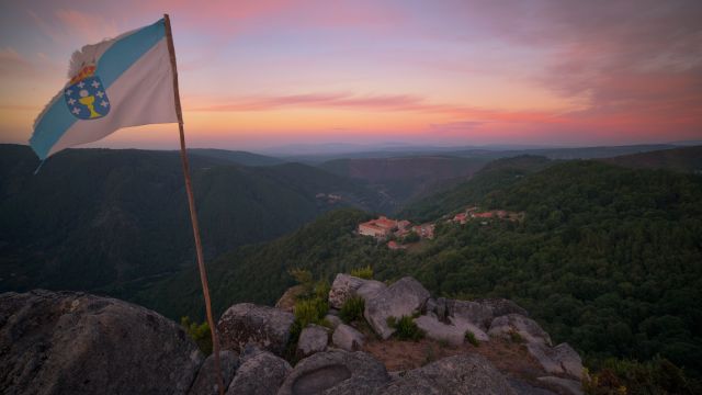 Vista desde el mirador do Castro, en los Cañones del Sil