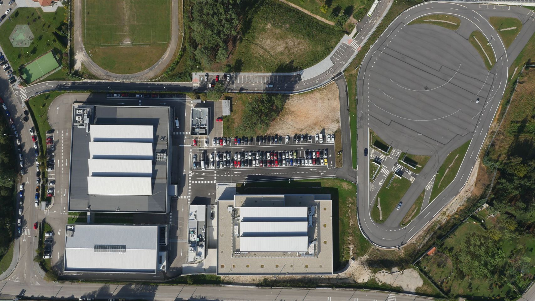 Vista aérea del Centro Tecnológico de Automoción de Galicia