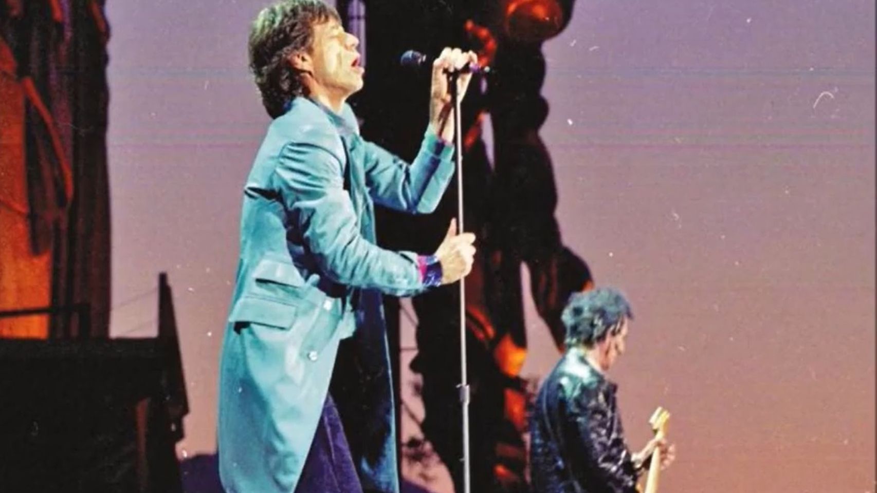 Mick Jagger durante el concierto de 'The Rolling Stones' en el Monte do Gozo en 1999.