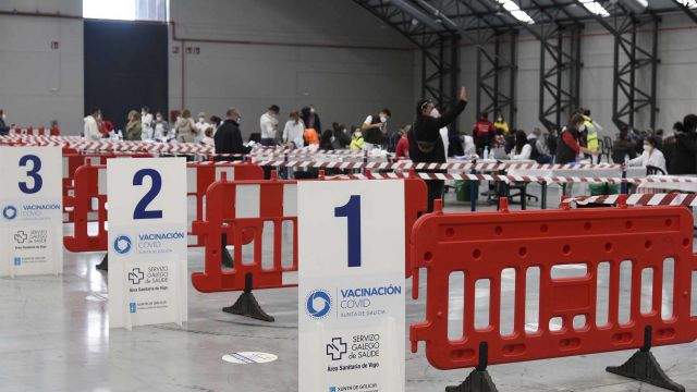 Varios puntos de vacunación en el Instituto Ferial de Vigo (Ifevi).