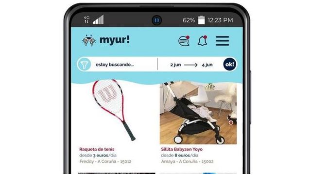 La app myur!, fundada en A Coruña.