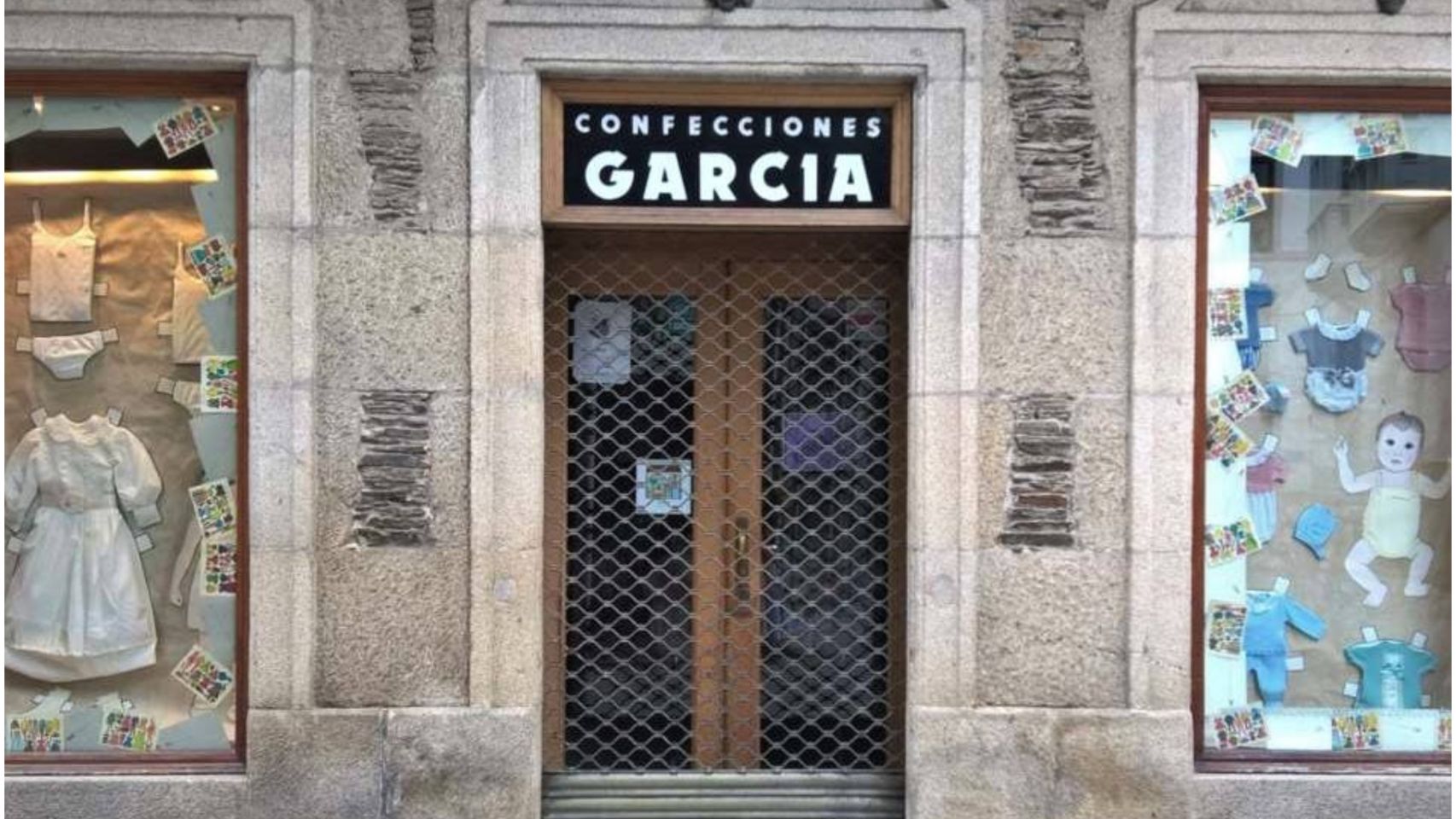 La fachada de Confecciones García.