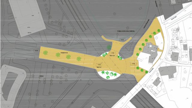 El proyecto de la pasarela que unirá Navia con el barrio de Coia.
