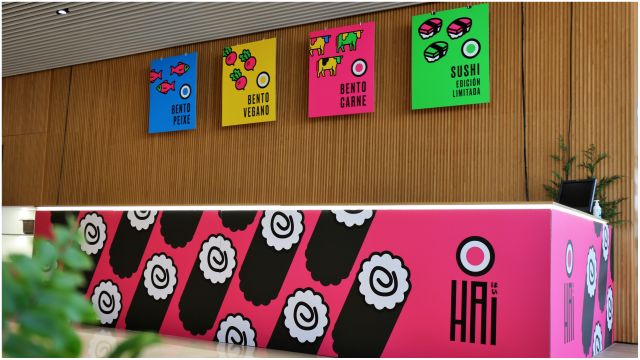 Puesto de Hai Sushi en la sede de Inditex en Arteixo.