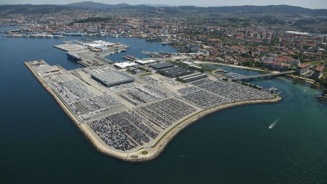 Instalaciones de la Zona Franca de Vigo en Bouzas.