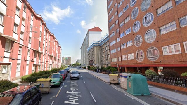 La Avenida do Ferrocarril, en A Coruña.