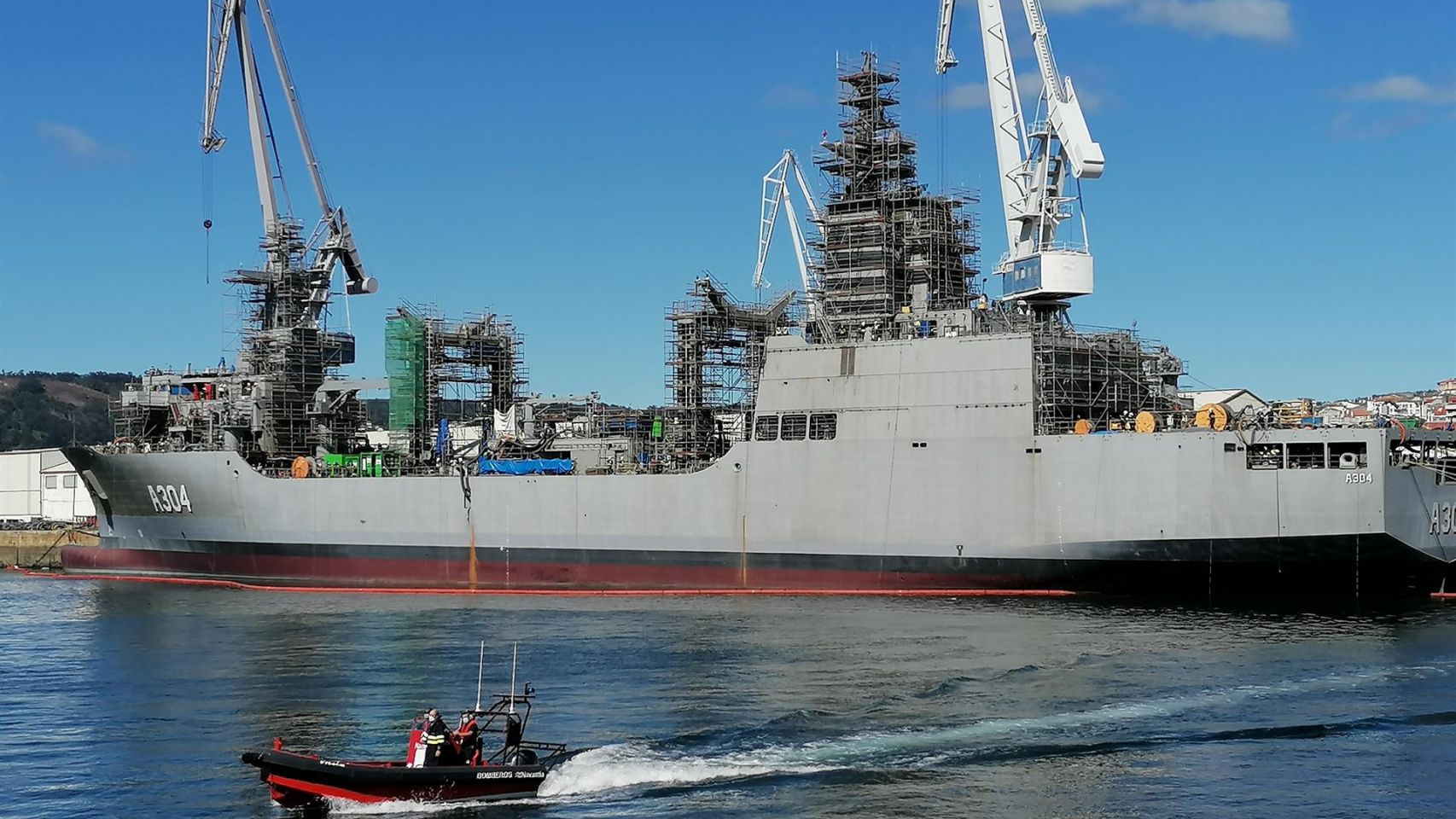 El buque logístico que Navantia Ferrol construyó para la Armada de Australia en una foto de archivo.