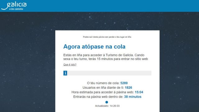 Estado de la web donde se podrán solicitar los bonos.