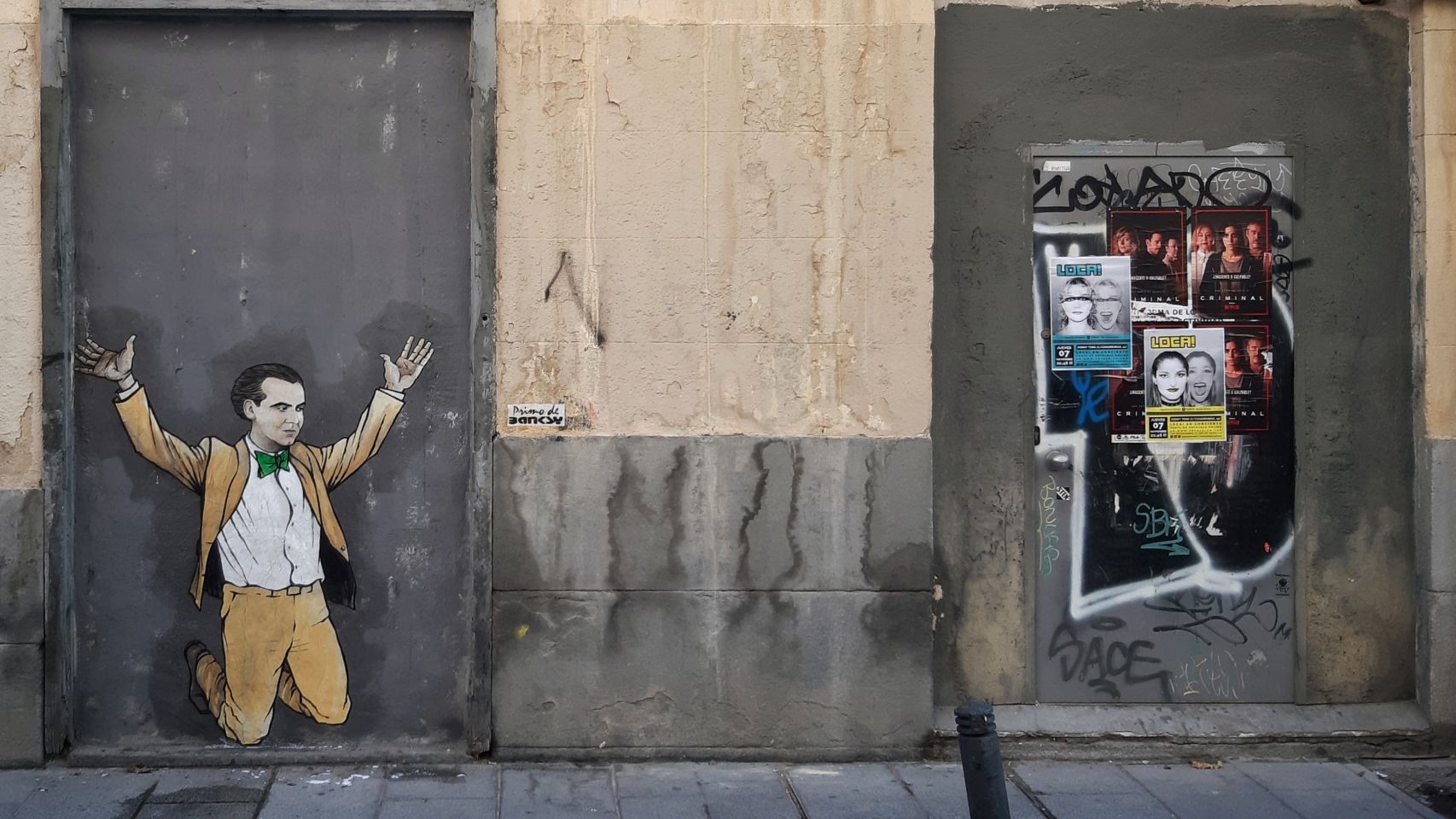 "Tributo a Lorca", obra de Primo Banksy, en Madrid.