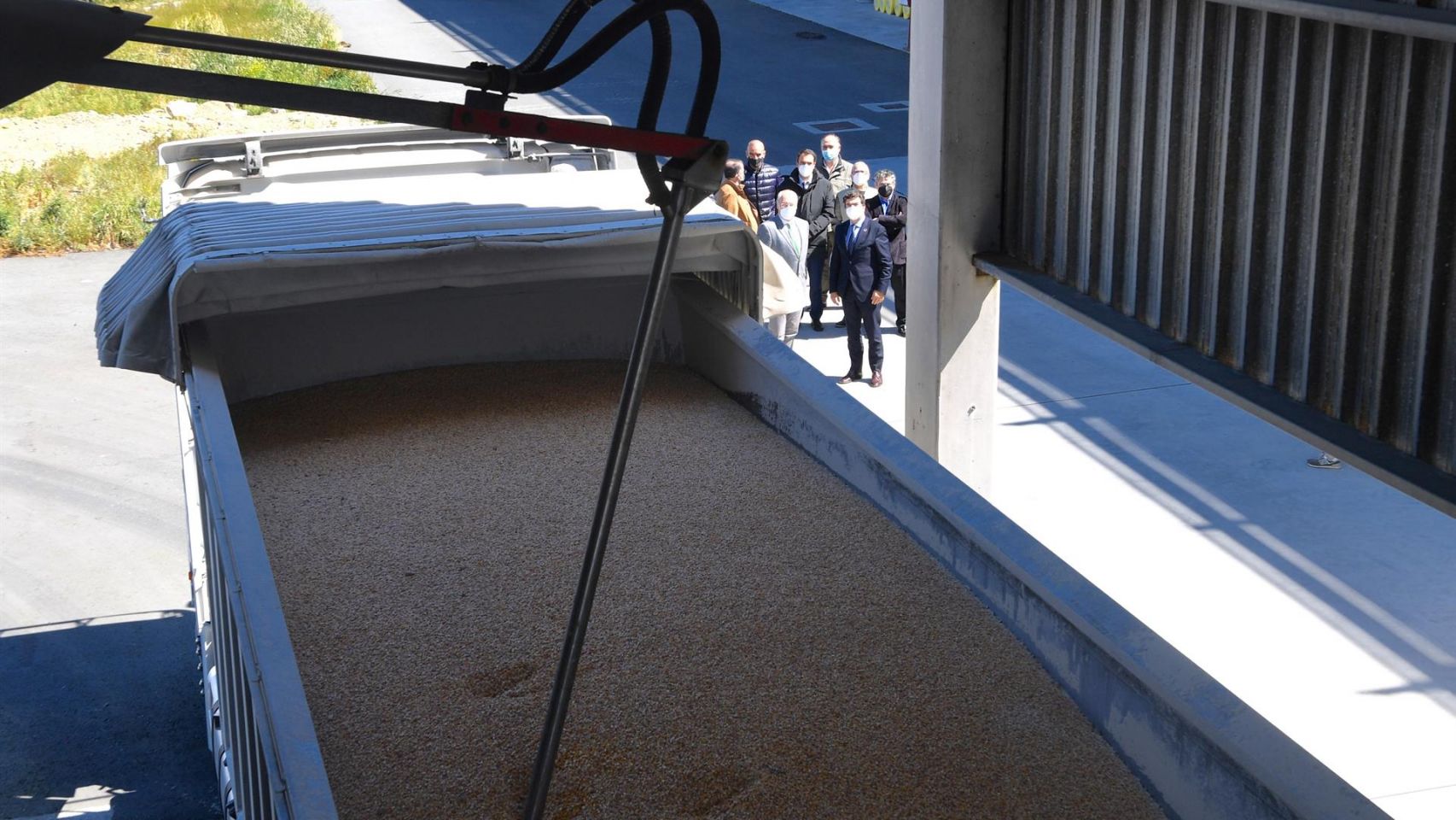 Nuevo sistema de control de calidad de los cereales en Punta Langosteira.