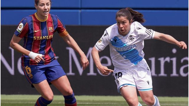 Encuentro entre el Deportivo y el Barça.
