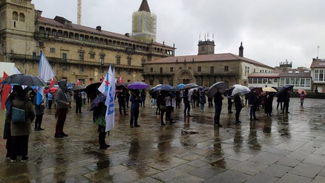 Manifestación de SOS Sanidade Pública en Santiago