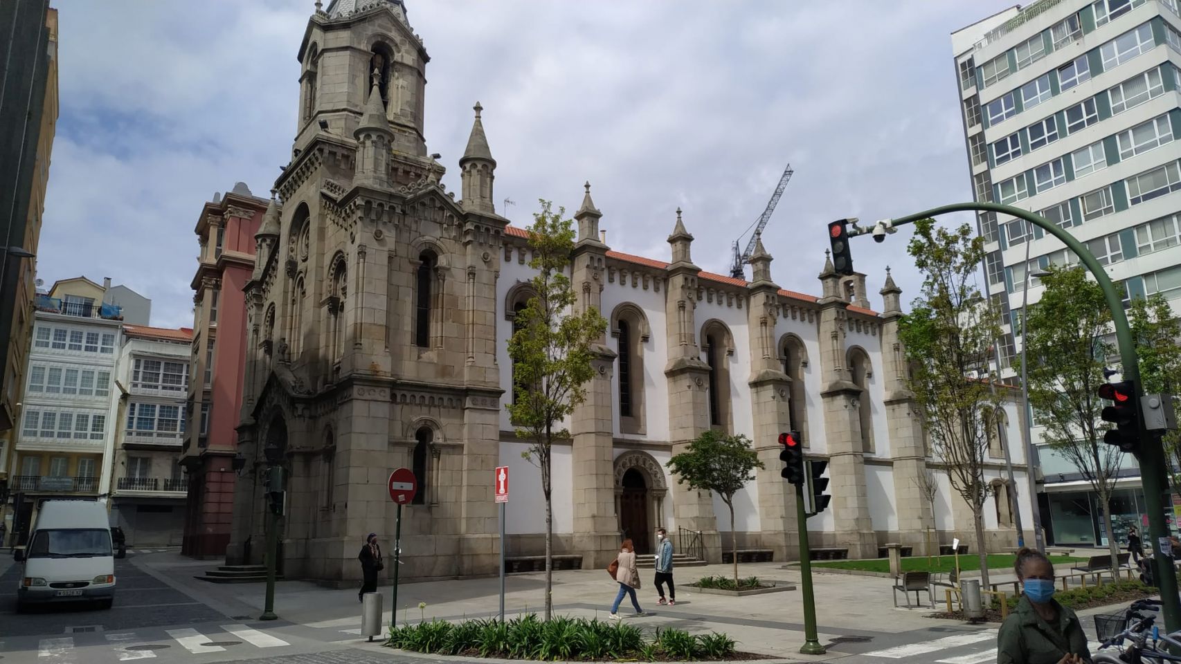 La Iglesia Castrense de la calle San Andrés, en A Coruña.