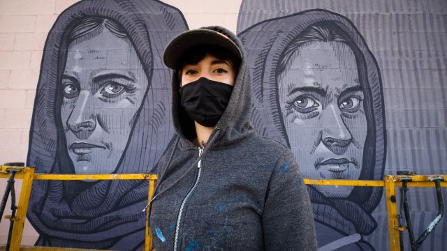 La artista Lidia Cao en el Delas Fest 2020.