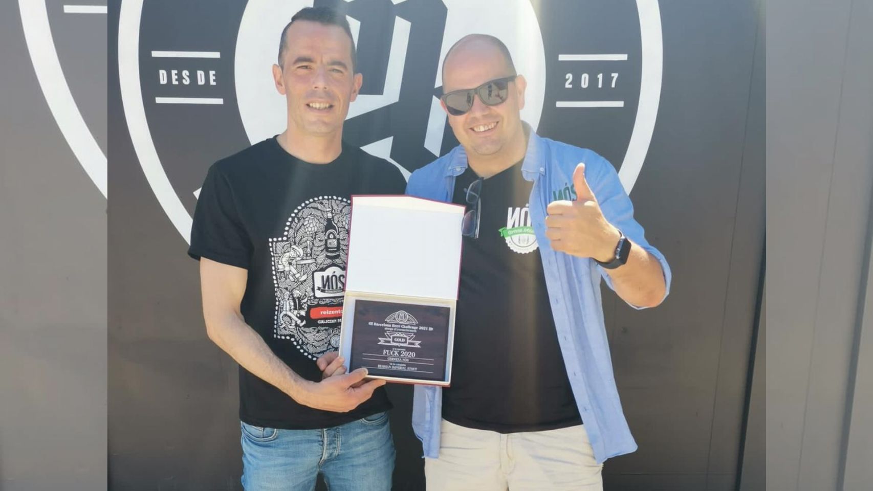 Raúl y Xulio recogieron el premio este sábado en Barcelona
