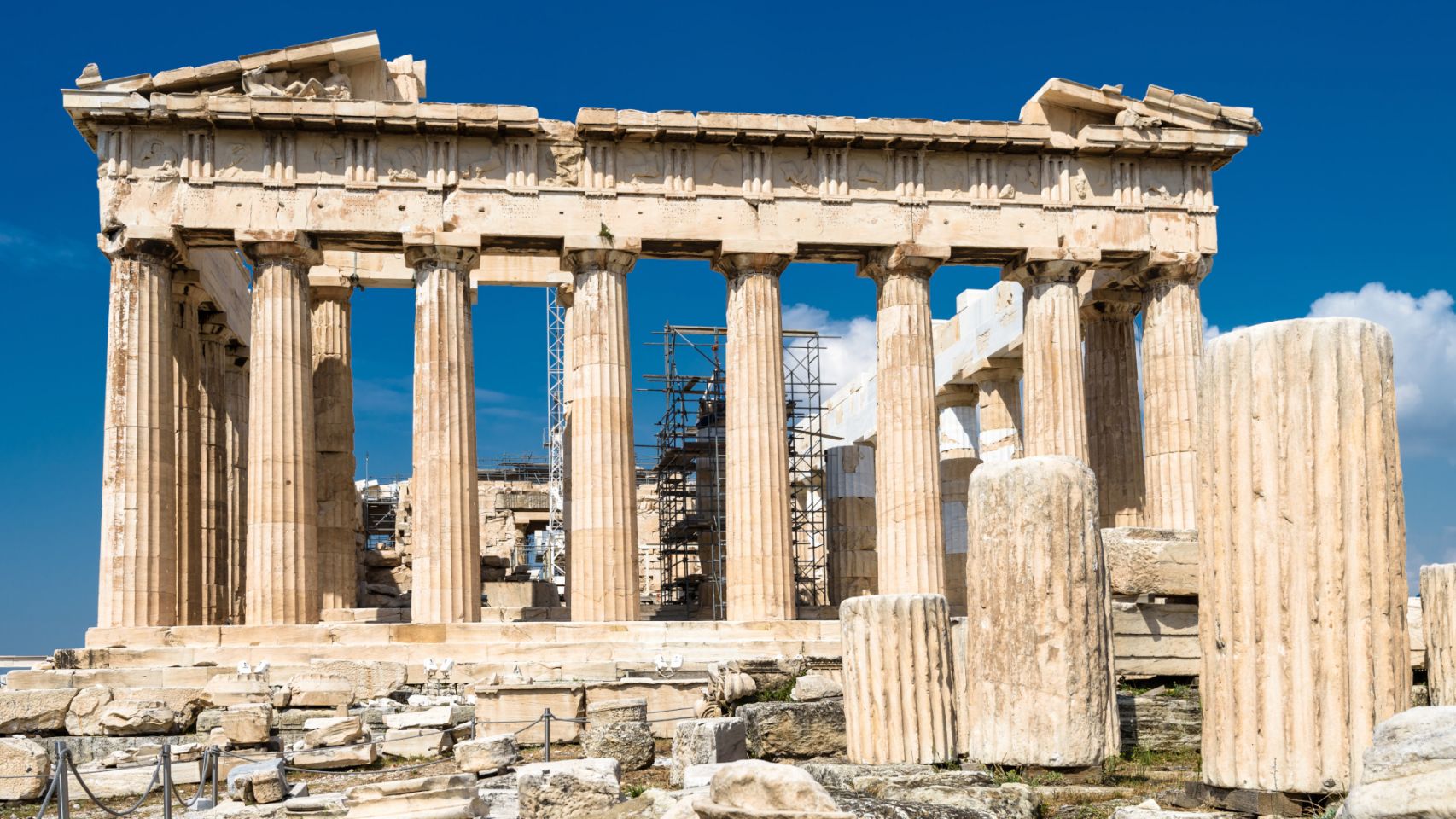 Ruinas del Partenón, en Grecia