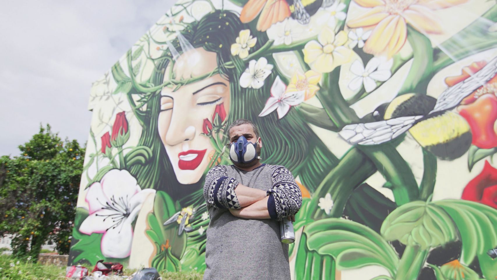 Chephoner es uno de los artistas que guiará a los visitantes por los murales de arte urbano de Vigo