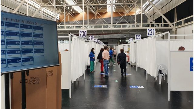 Vacunación en Expocoruña.