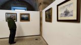Exposición pictórica `Buque Escuela Galatea´ en Ferrol