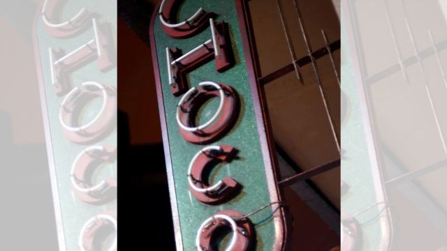 Rótulo del Choco, local histórico de Vigo